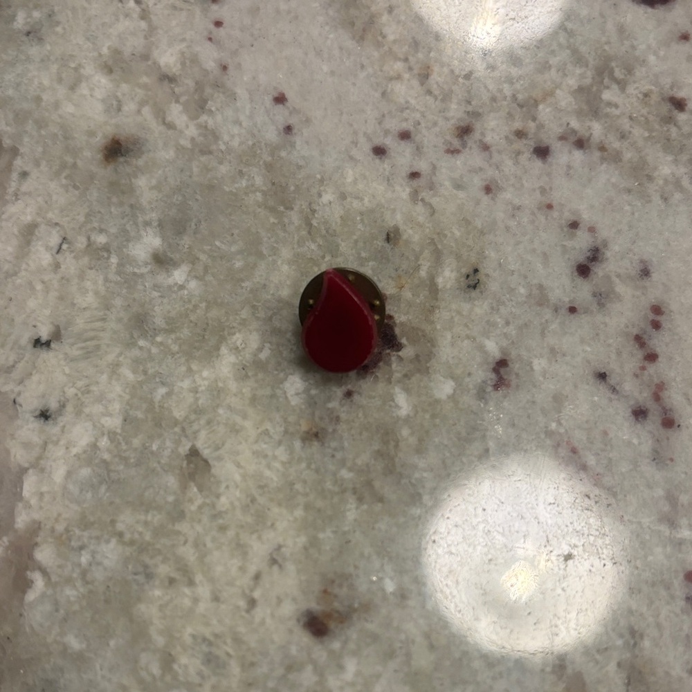 Blood Droplet Lapel Pin